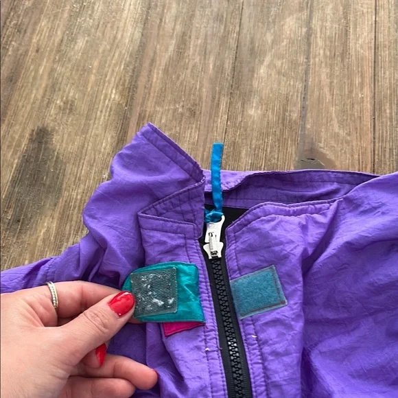 Vintage Purple Windbreaker 90’s Jacket - Picture 6 of 11